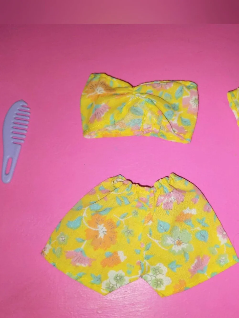 Barbie doll size Yellow Flower Fashion